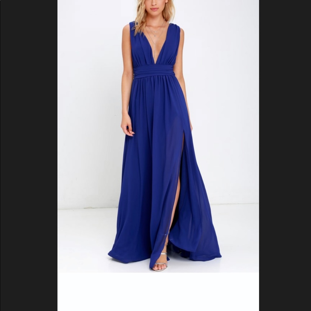 LuLu’s HEAVENLY HUES ROYAL BLUE MAXI DRESS